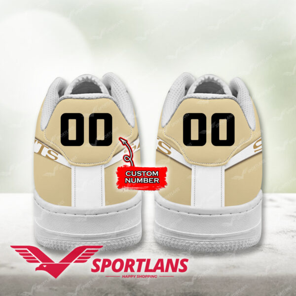 Tubopro New Orleans Saints NFL Air Low-Top Sneakers Shoes For Men And Women - Image 3