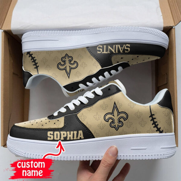 Tubopro New Orleans Saints NFL Air Low-Top Sneakers Shoes For Men And Women