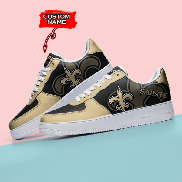 Tubopro New Orleans Saints NFL Air Low-Top Sneakers Shoes For Men And Women - Image 3