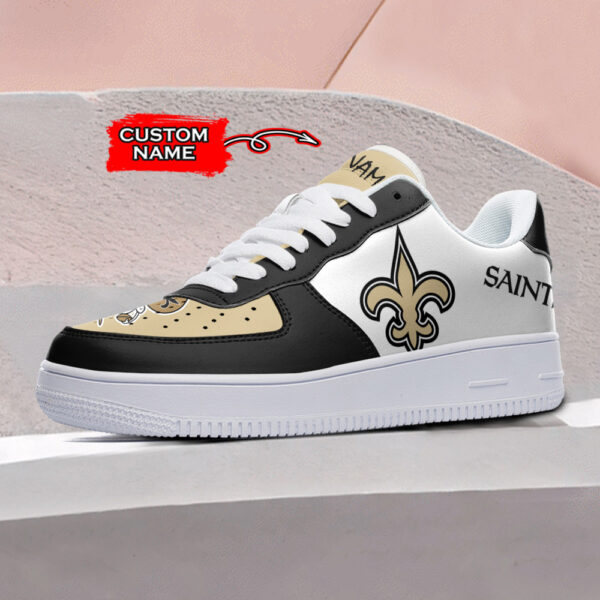 Tubopro New Orleans Saints NFL Air Low-Top Sneakers Shoes For Men And Women - Image 2