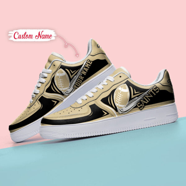 Tubopro New Orleans Saints NFL Air Low-Top Sneakers Shoes For Men And Women - Image 4