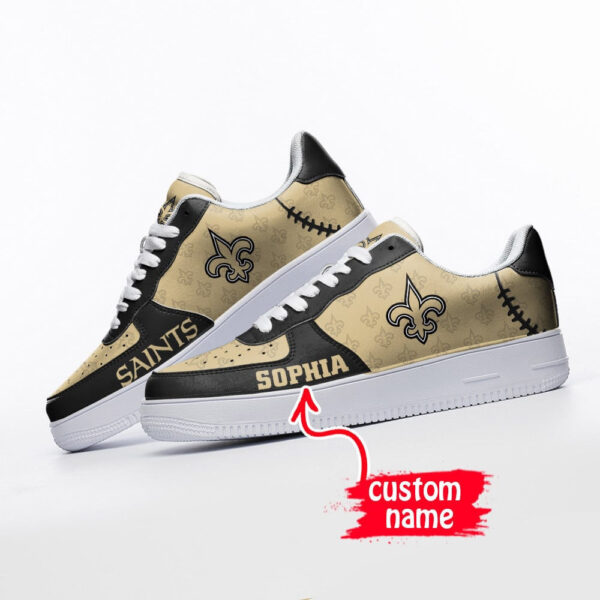 Tubopro New Orleans Saints NFL Air Low-Top Sneakers Shoes For Men And Women - Image 3