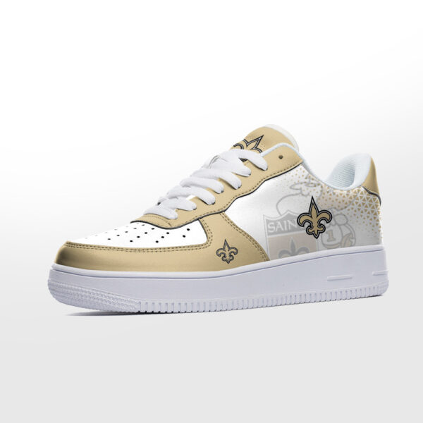 Tubopro New Orleans Saints NFL Air Low-Top Sneakers Shoes For Men And Women - Image 2