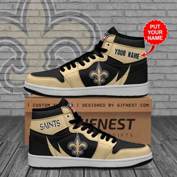 Tubopro New Orleans Saints NFL AJ1 High Sneakers Shoes For Men And Women