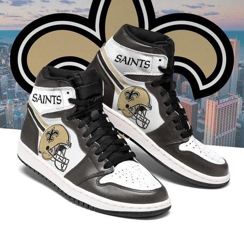 Tubopro New Orleans Saints NFL AJ1 High Sneakers Shoes For Men And Women
