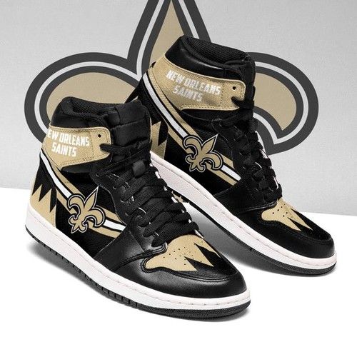 Tubopro New Orleans Saints NFL AJ1 High Sneakers Shoes For Men And Women
