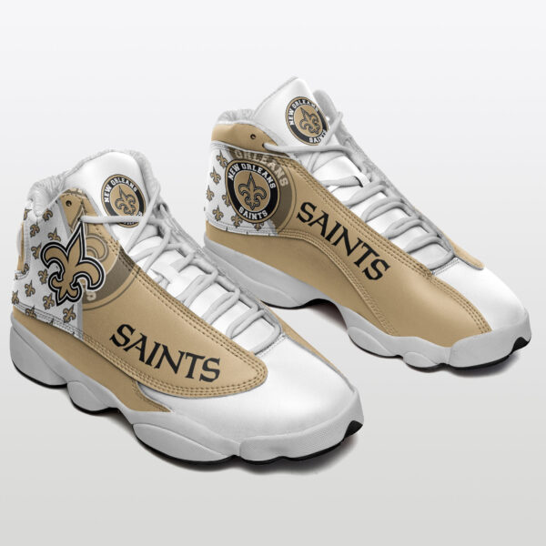 Tubopro New Orleans Saints NFL AJ13 Sneakers Shoes For Men And Women - Image 3