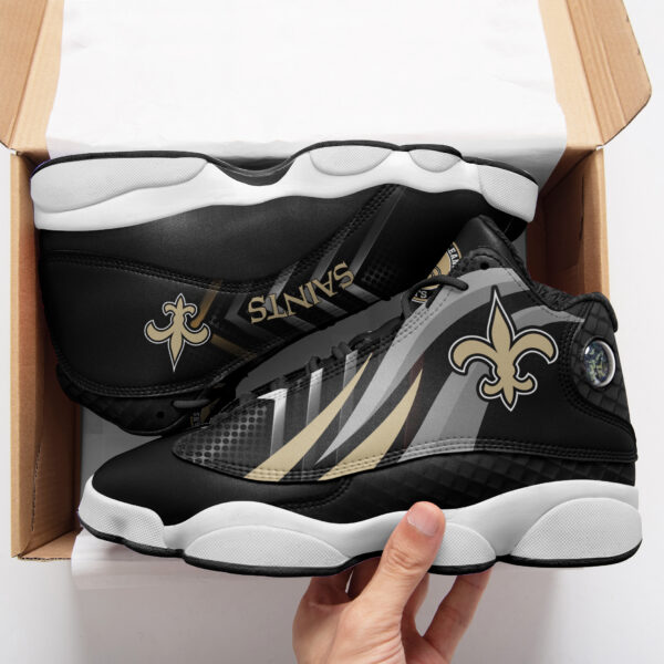 Tubopro New Orleans Saints NFL AJ13 Sneakers Shoes For Men And Women - Image 3