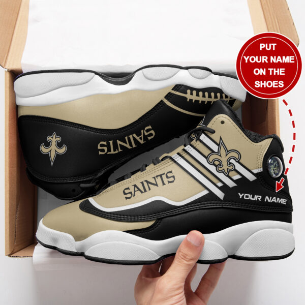 Tubopro New Orleans Saints NFL AJ13 Sneakers Shoes For Men And Women - Image 2