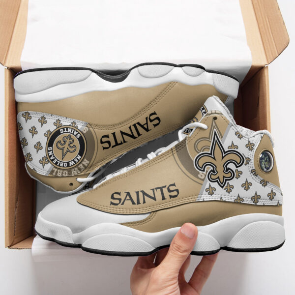 Tubopro New Orleans Saints NFL AJ13 Sneakers Shoes For Men And Women - Image 2