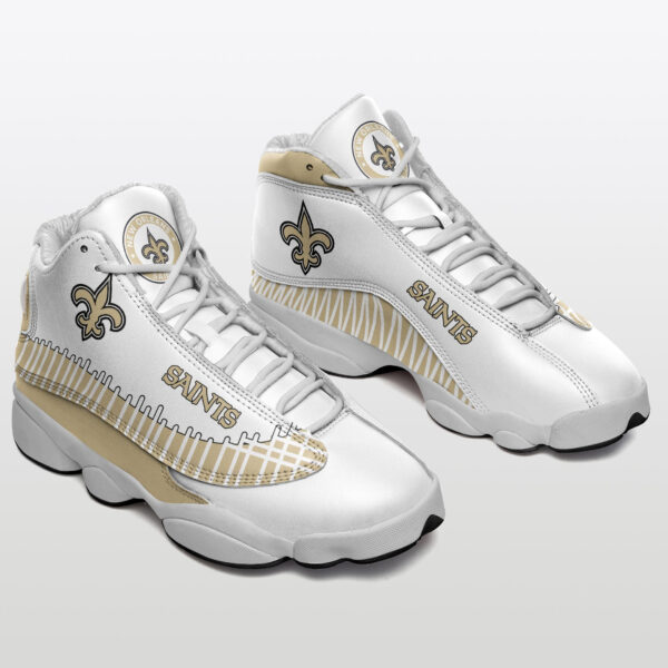 Tubopro New Orleans Saints NFL AJ13 Sneakers Shoes For Men And Women - Image 2