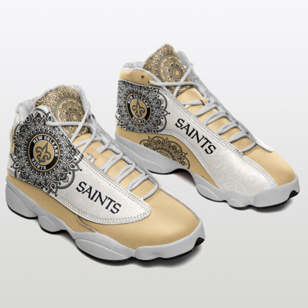 Tubopro New Orleans Saints NFL AJ13 Sneakers Shoes For Men And Women - Image 2