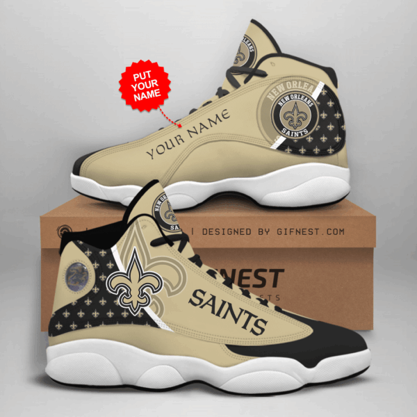 Tubopro New Orleans Saints NFL AJ13 Sneakers Shoes For Men And Women