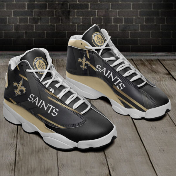 Tubopro New Orleans Saints NFL AJ13 Sneakers Shoes For Men And Women - Image 2