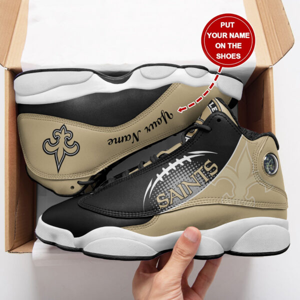 Tubopro New Orleans Saints NFL AJ13 Sneakers Shoes For Men And Women - Image 2