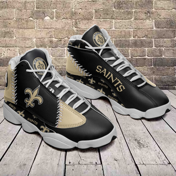 Tubopro New Orleans Saints NFL AJ13 Sneakers Shoes For Men And Women - Image 2