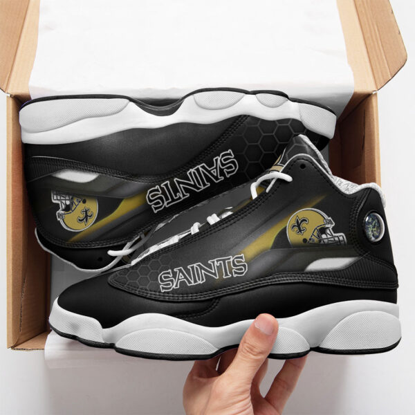Tubopro New Orleans Saints NFL AJ13 Sneakers Shoes For Men And Women - Image 2