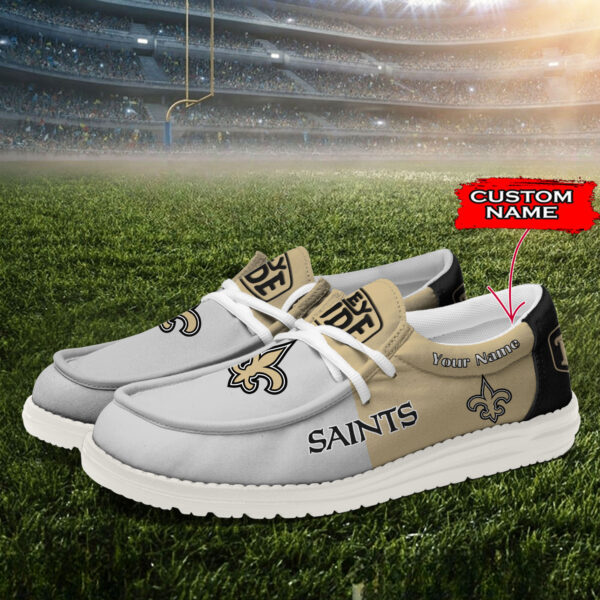Tubopro New Orleans Saints Personalized Hey Dude Shoes For Men And Women - Image 2