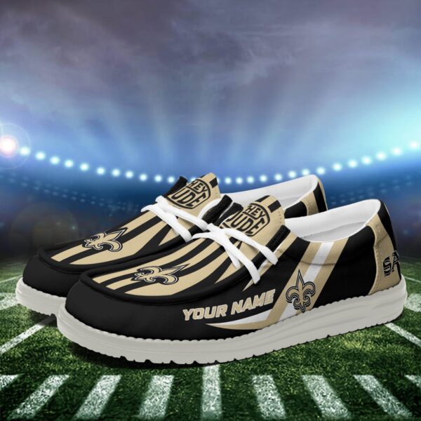 Tubopro New Orleans Saints Personalized Hey Dude Shoes For Men And Women - Image 3