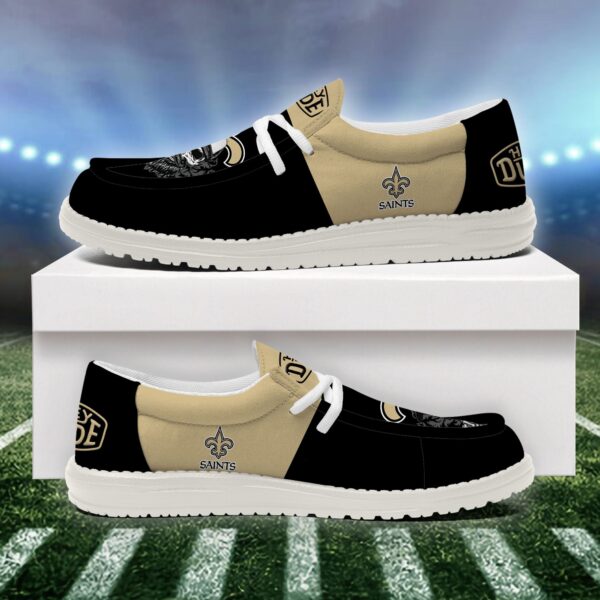 Tubopro New Orleans Saints Personalized Hey Dude Shoes For Men And Women - Image 4