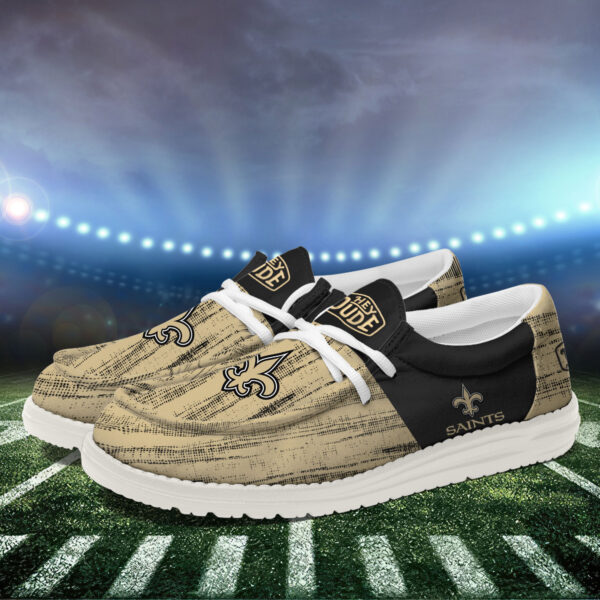 Tubopro New Orleans Saints Personalized Hey Dude Shoes For Men And Women - Image 3