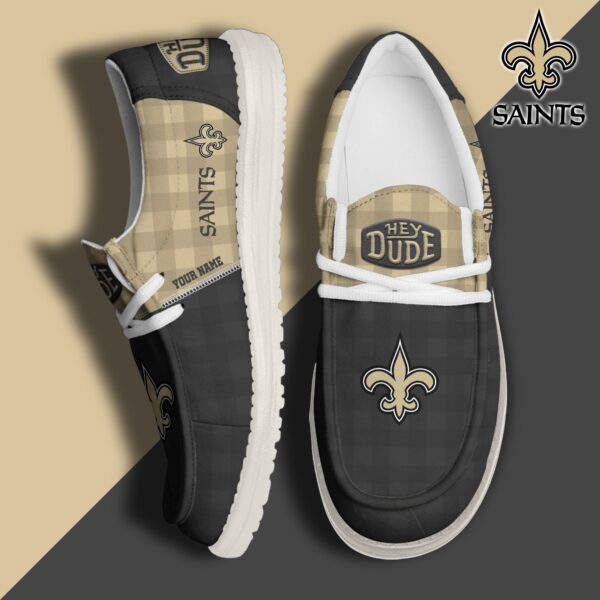 Tubopro New Orleans Saints Personalized Hey Dude Shoes For Men And Women - Image 2