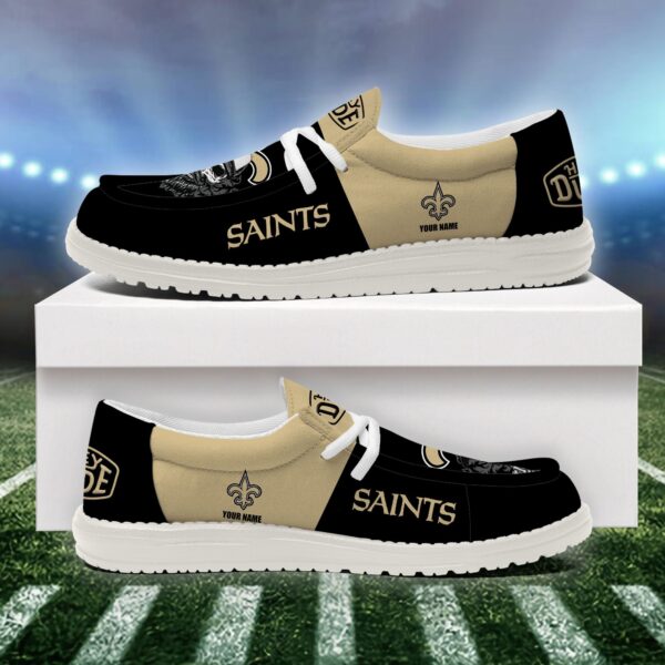 Tubopro New Orleans Saints Personalized Hey Dude Shoes For Men And Women - Image 4