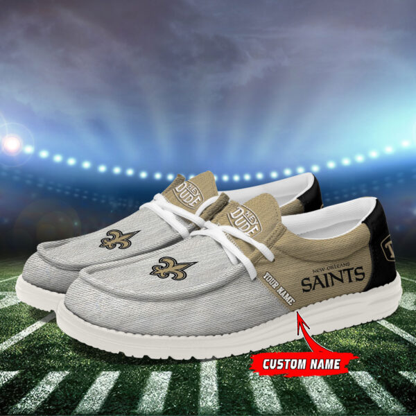 Tubopro New Orleans Saints Personalized Hey Dude Shoes For Men And Women - Image 3