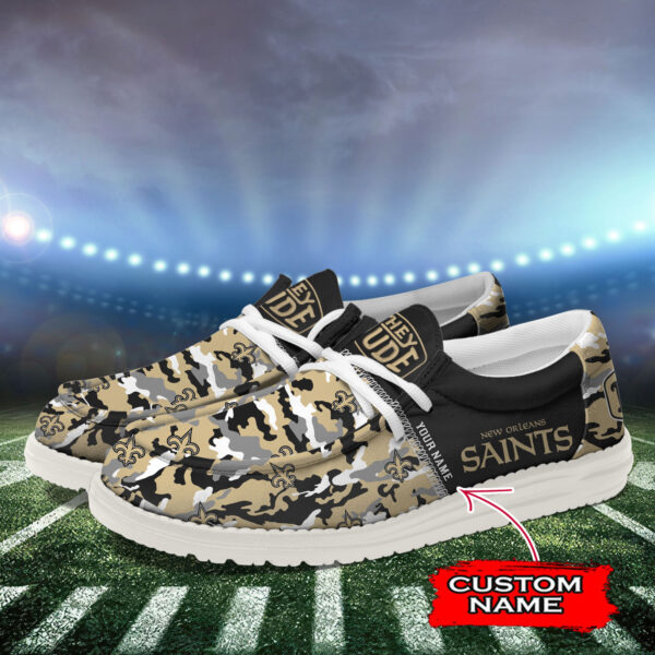 Tubopro New Orleans Saints Personalized Hey Dude Shoes For Men And Women - Image 3