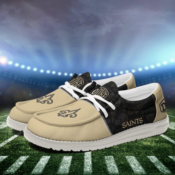Tubopro New Orleans Saints Personalized Hey Dude Shoes For Men And Women - Image 3
