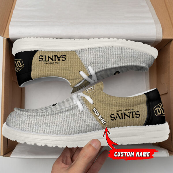 Tubopro New Orleans Saints Personalized Hey Dude Shoes For Men And Women - Image 2