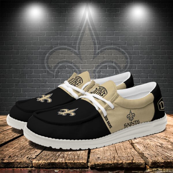 Tubopro New Orleans Saints Personalized Hey Dude Shoes For Men And Women - Image 3