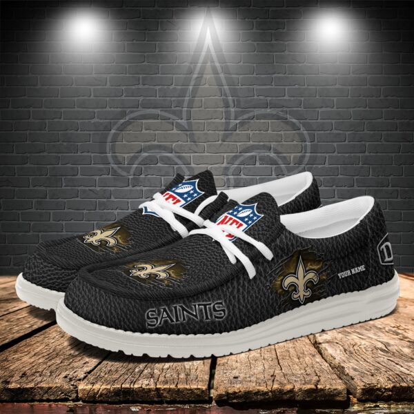 Tubopro New Orleans Saints Personalized Hey Dude Shoes For Men And Women - Image 3