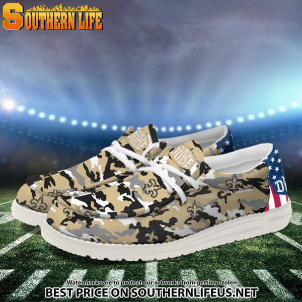 Tubopro New Orleans Saints Personalized Hey Dude Shoes For Men And Women - Image 2