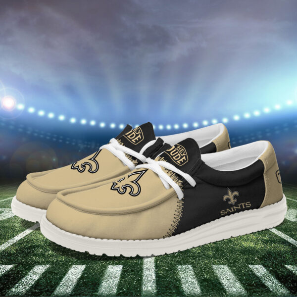 Tubopro New Orleans Saints Personalized Hey Dude Shoes For Men And Women - Image 3