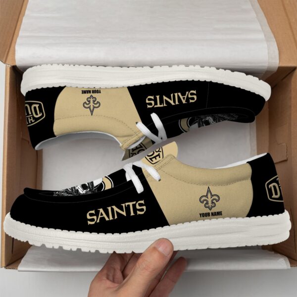 Tubopro New Orleans Saints Personalized Hey Dude Shoes For Men And Women - Image 3