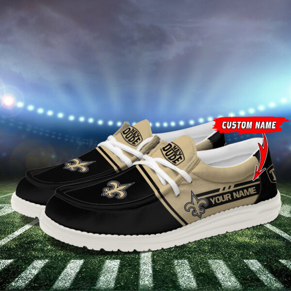 Tubopro New Orleans Saints Personalized Hey Dude Shoes For Men And Women - Image 3