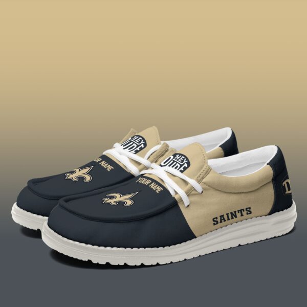 Tubopro New Orleans Saints Personalized Hey Dude Shoes For Men And Women - Image 3