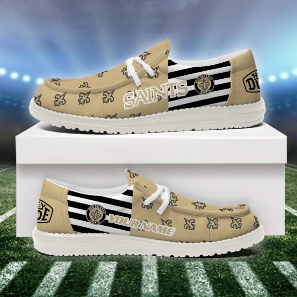 Tubopro New Orleans Saints Personalized Hey Dude Shoes For Men And Women - Image 2