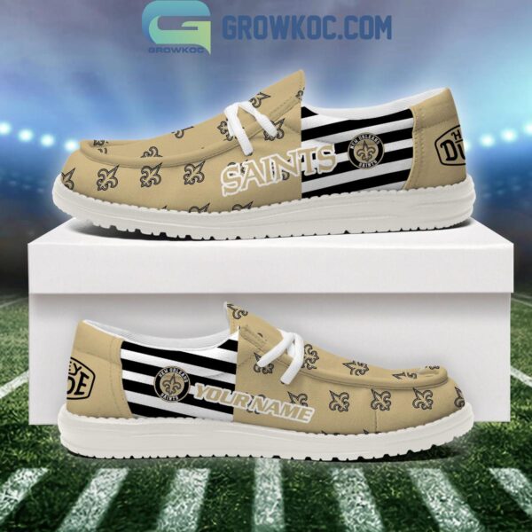 Tubopro New Orleans Saints Personalized Hey Dude Shoes For Men And Women - Image 3