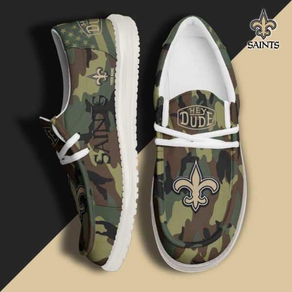 Tubopro New Orleans Saints Personalized Hey Dude Shoes For Men And Women