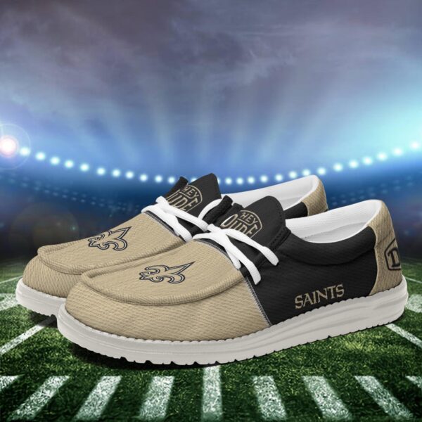 Tubopro New Orleans Saints Personalized Hey Dude Shoes For Men And Women - Image 3