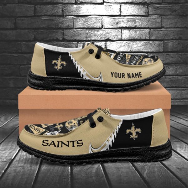 Tubopro New OrleansSaints Hey Dude Shoes For Men And Women - Image 6