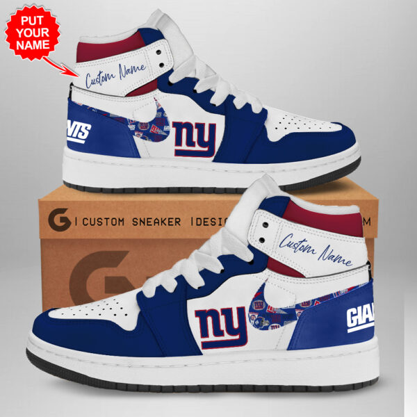 Tubopro New York Giants AJ1 High Sneakers Shoes For Men And Women