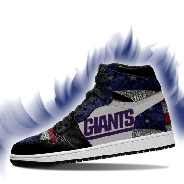 Tubopro New York Giants NFL AJ1 High Sneakers Shoes For Men And Women