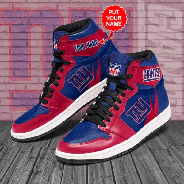 Tubopro New York Giants NFL AJ1 High Sneakers Shoes For Men And Women