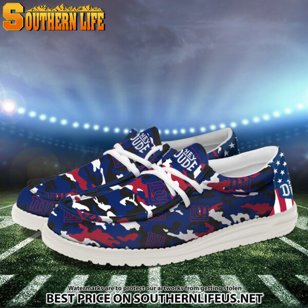 Tubopro New York Giants Personalized Hey Dude Shoes For Men And Women - Image 2