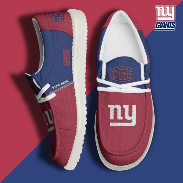 Tubopro New York Giants Personalized Hey Dude Shoes For Men And Women
