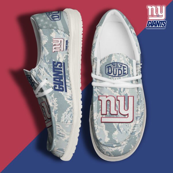 Tubopro New York Giants Personalized Hey Dude Shoes For Men And Women