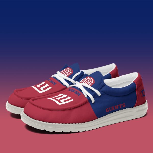 Tubopro New York Giants Personalized Hey Dude Shoes For Men And Women - Image 3
